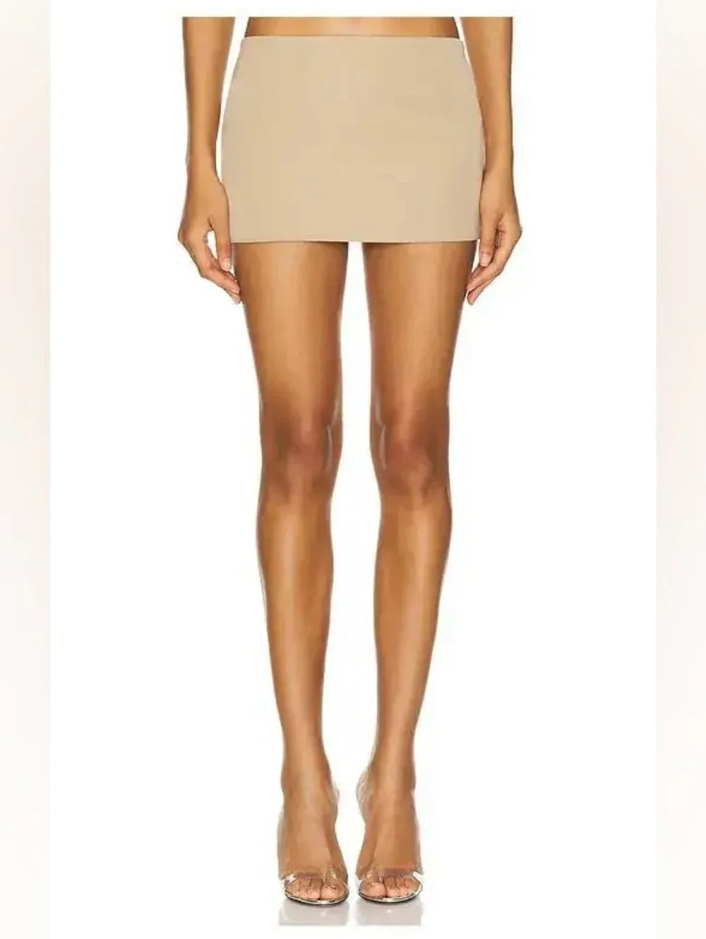 The Dolls House Ophelia Mini Skirt in Beige